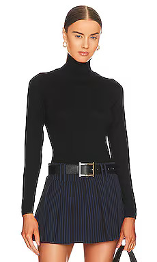 Bardot Katja Roll Neck Knit Bodysuit in Black from Revolve.com | Revolve Clothing (Global)