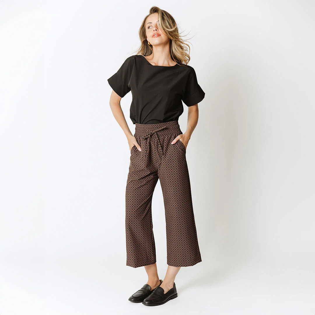 Audrey Wide Leg Pants, Wicker | Albion Fit