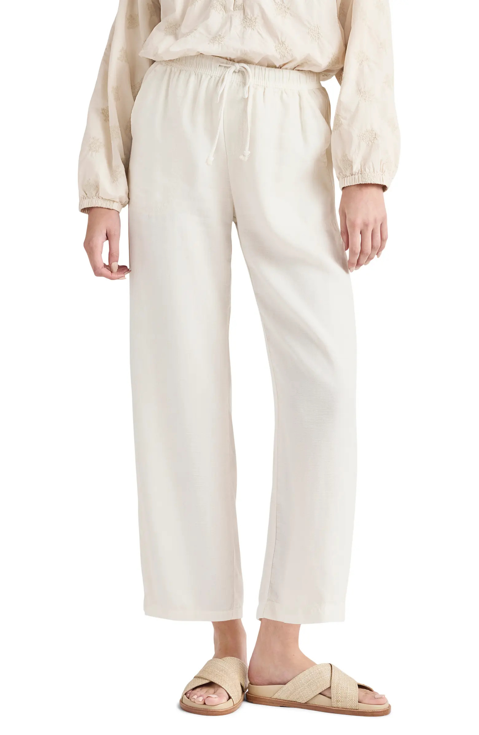 Angie Crop Wide Leg Pants | Nordstrom