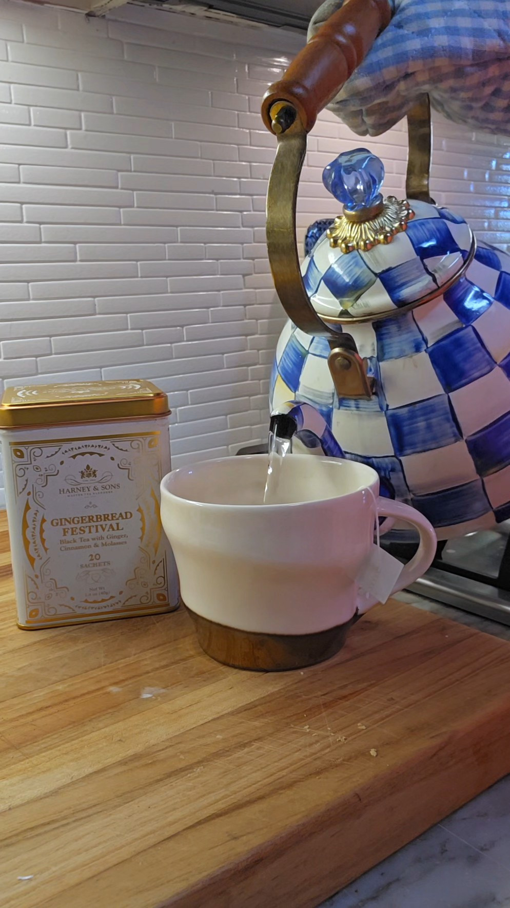The cutest tea kettle from Mackenzie Childs in blue courtly check. The perfect gift for anyone who loves blue & white. I also love the Bannister set for my supplements!

#LTKGiftGuide #LTKHome #LTKHoliday