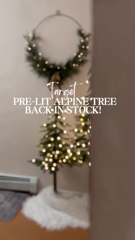 Pre-lit Alpine Tree Restock. Perfect add on to your holiday/ Christmas decor. SaleSaleSale

#LTKHoliday #LTKhome #LTKHolidaySale