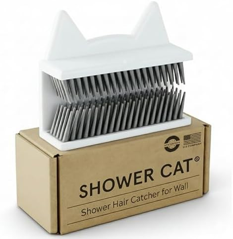 Shower Hair Catcher for Wall – Hair Collector for Shower & Tub, Shower Hair Trap Keeps Loose Ha... | Amazon (US)