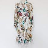 White Floral Women Kimono Robe(With Lace Trims)-Bridesmaid Kimono Robe-Bridesmaid Gift-Wedding Party | Amazon (US)