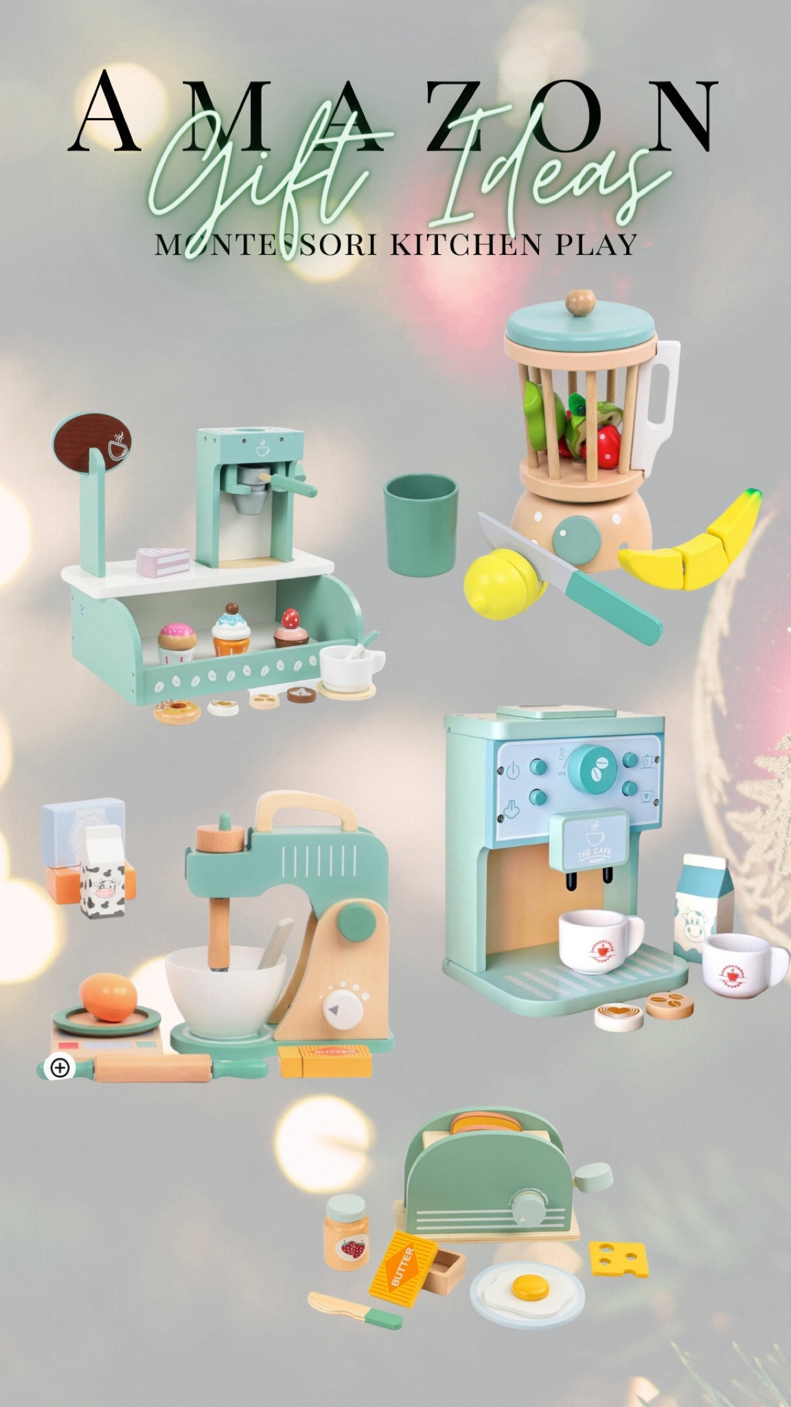 Cutest Amazon wooden kitchen appliances and accessories! 


#MontessoriPlay #MontessoriKitchen #MontessoriToys #ImaginationPlay #ToddlerGiftIdeas #WoodenToyIdeas #PretendPlay #ToddlerGiftGuide #ToddlerChristmasIdeas


#LTKHoliday #LTKGiftGuide #LTKkids