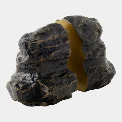 Rock Bookends-Bronze/Brass | Perigold