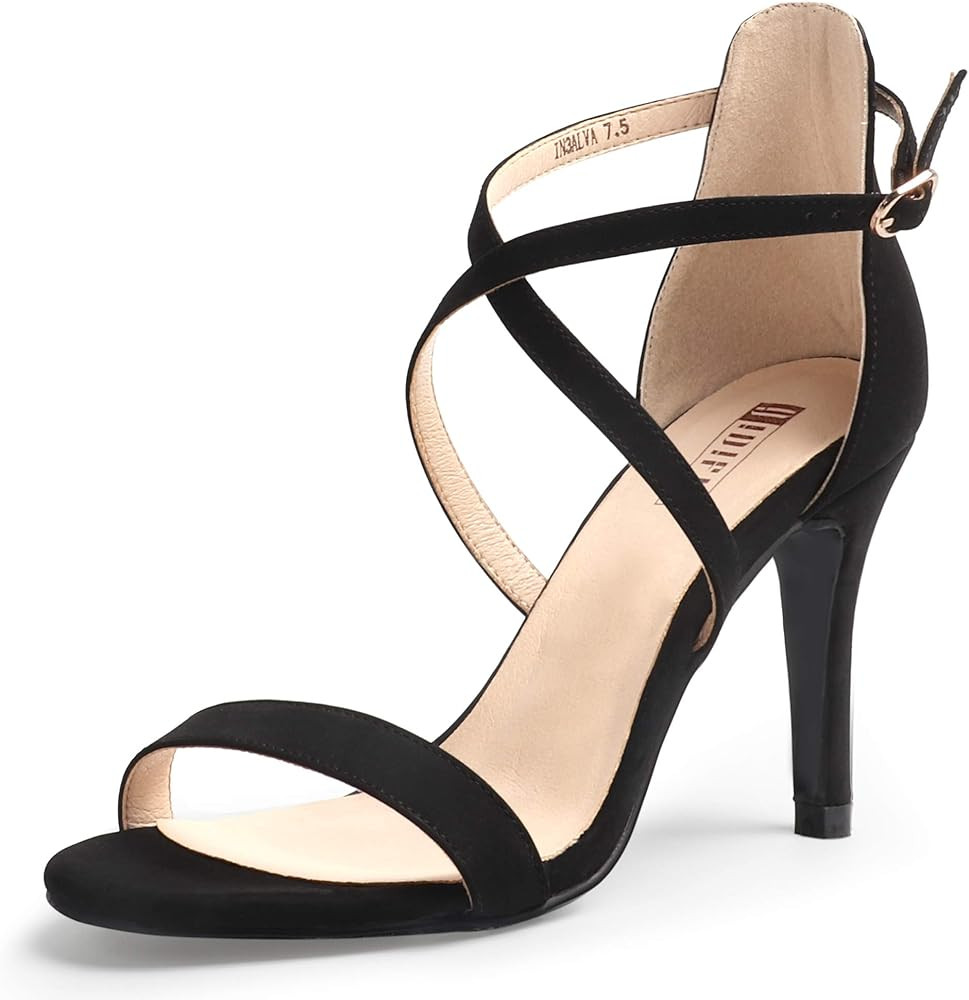 Black Strappy Heels | Amazon (US)