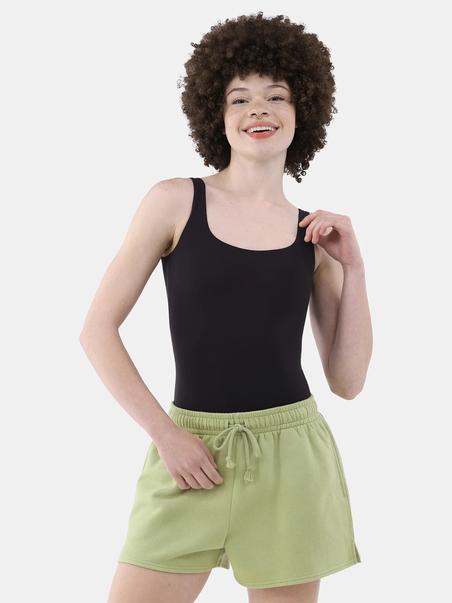 No Boundaries Women's Scoop Neck Tank Top Bodysuit, Women’s Sizes XS-3XL | Walmart (US)