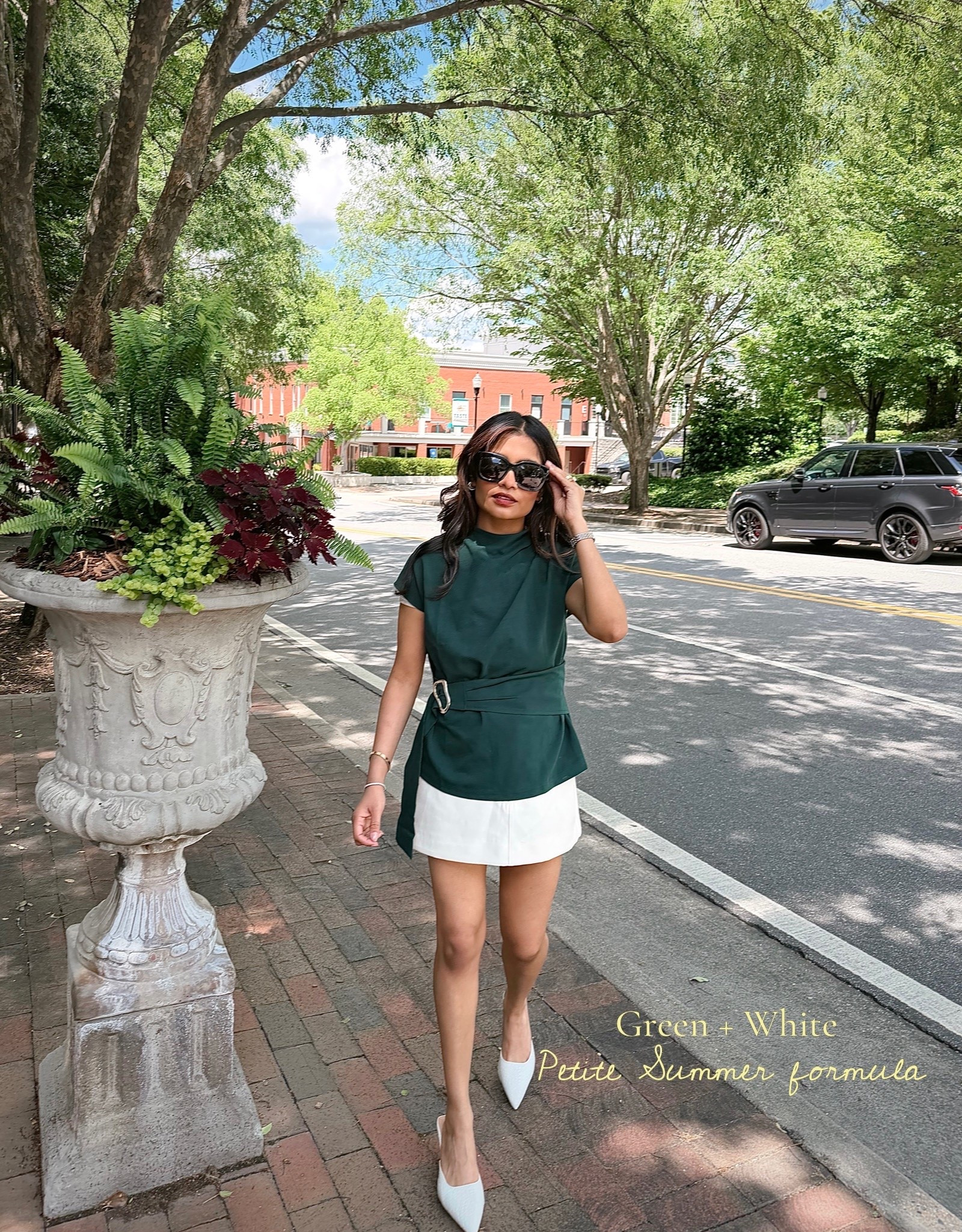 Petite mom dressier outfit formula. Green formal/casual/versatile top. Wearing small 
Wearing US 2 in skirt

#LTKootd #LTKPetite #LTKSeasonal