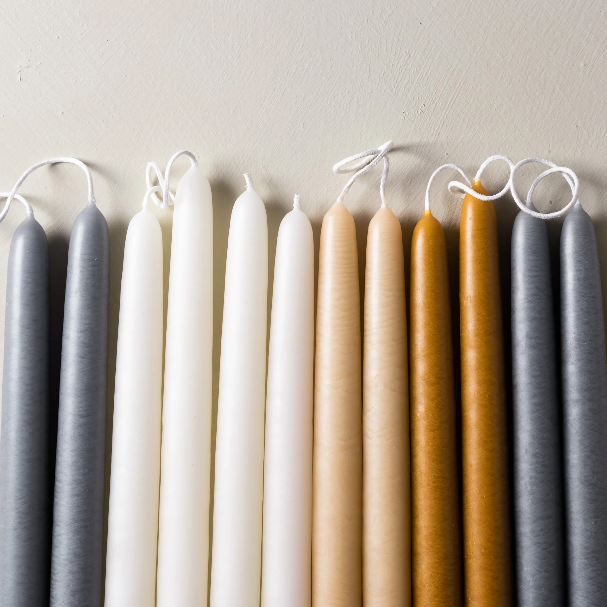 10" Hand Dipped Spun Finish Tapers | Magnolia | Magnolia