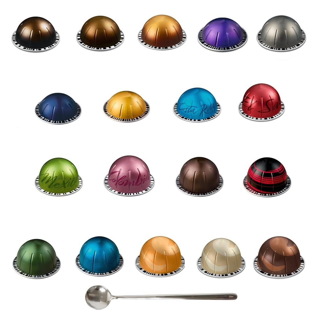 Variety Discovery Sampler 18 Capsules BULK Pack with Spoon / 18 Assorted Flavors Pods/Espresso & ... | Amazon (US)