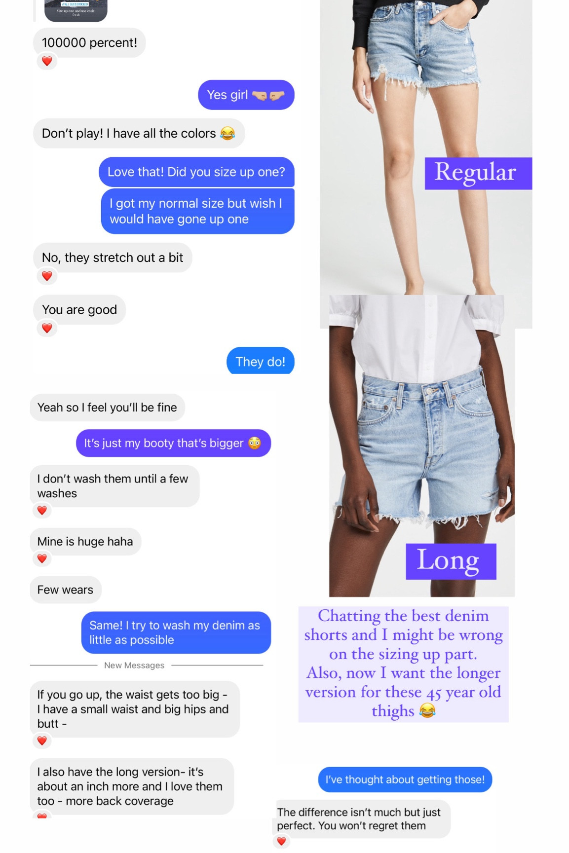 The best denim shorts that come in a longer inseam also. I don’t know how that work the magic but they truly do! Summer look 
Shopbop sale 
Vacation looks 

#LTKSeasonal #LTKsalealert #LTKover40