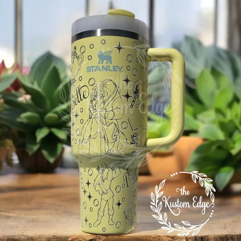 Beauty & the Beast Theme Laser Engraved Tumbler 40oz/30oz Stainless Steel Name Brand or Generic, ... | Etsy (US)