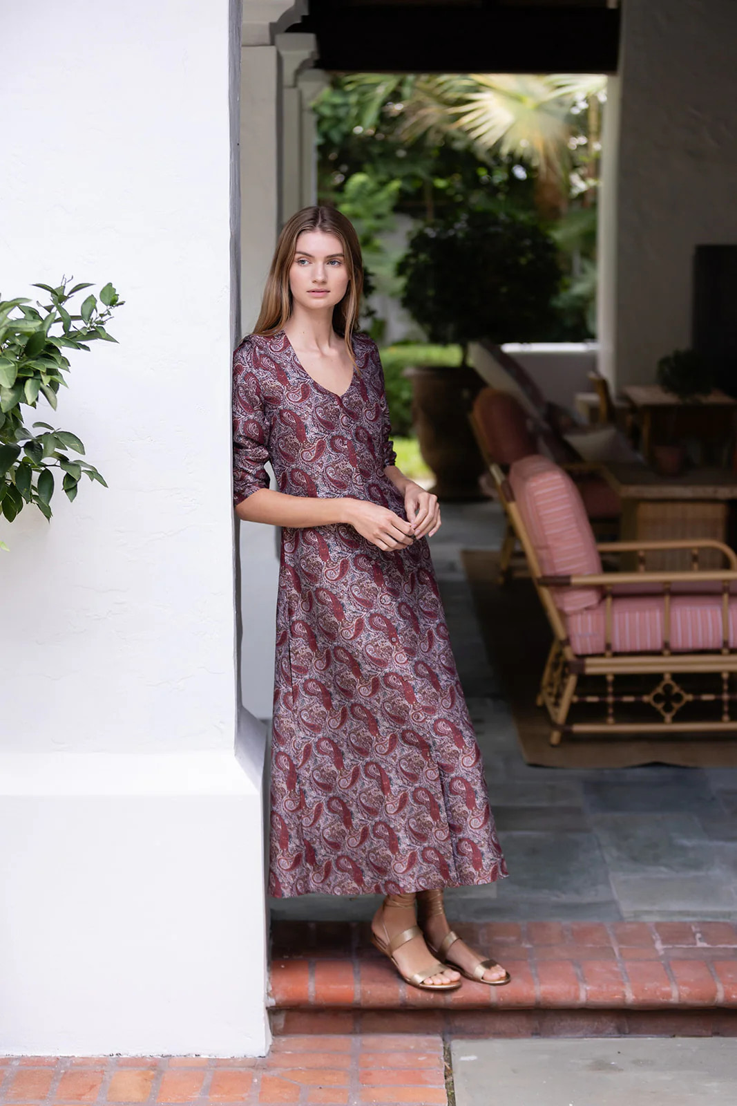 Gabriella Dress - Coco Palazzo Paisley | Julia Amory