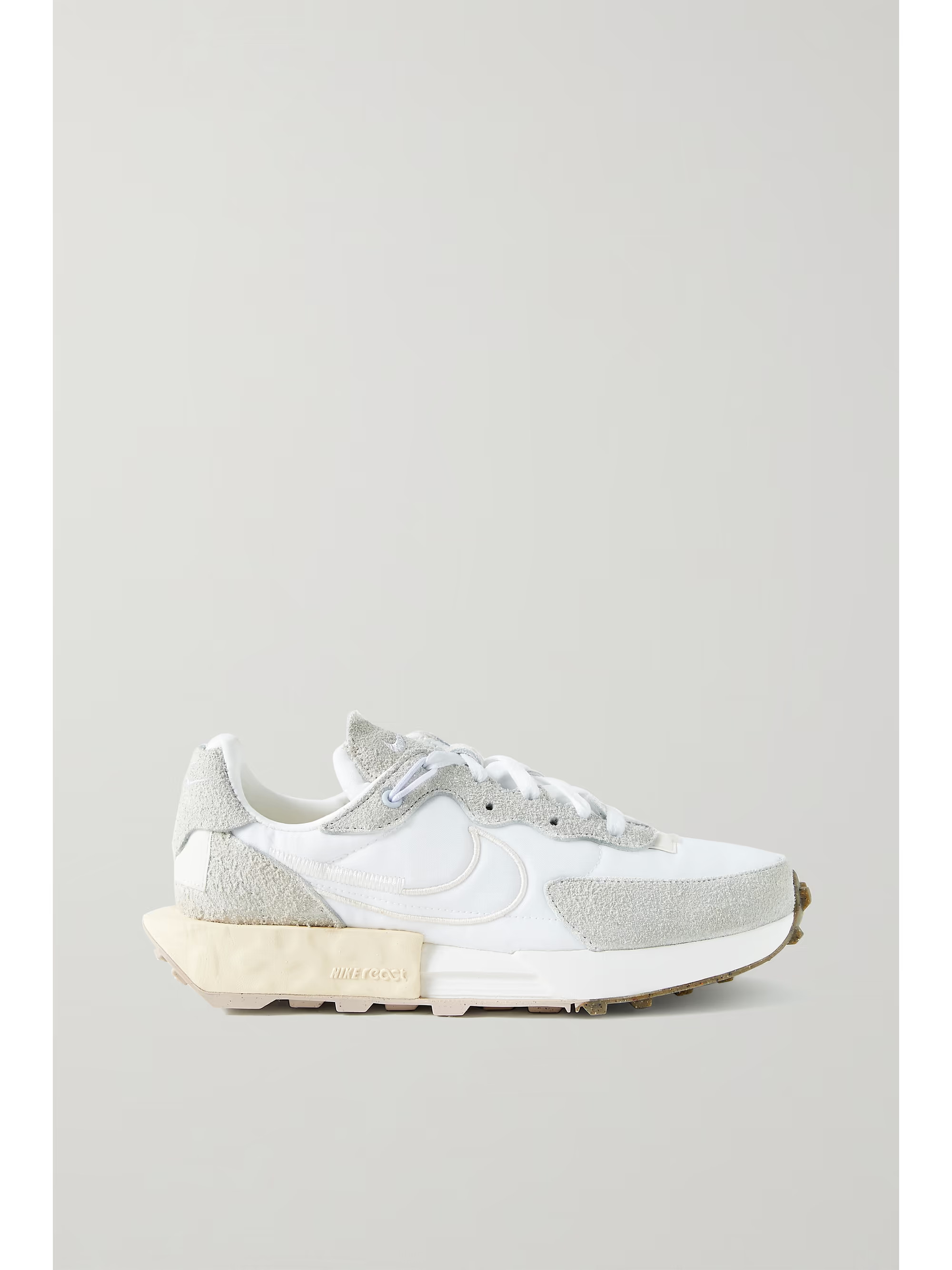 Fontanka Waffle suede and leather-trimmed mesh sneakers | NET-A-PORTER (US)