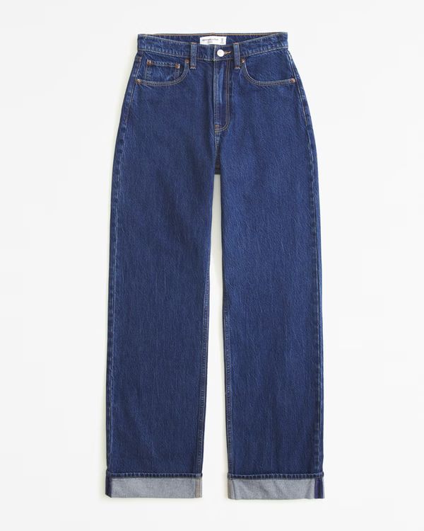 Women's Curve Love High Rise Loose Jean | Women's Bottoms | Abercrombie.com | Abercrombie & Fitch (US)