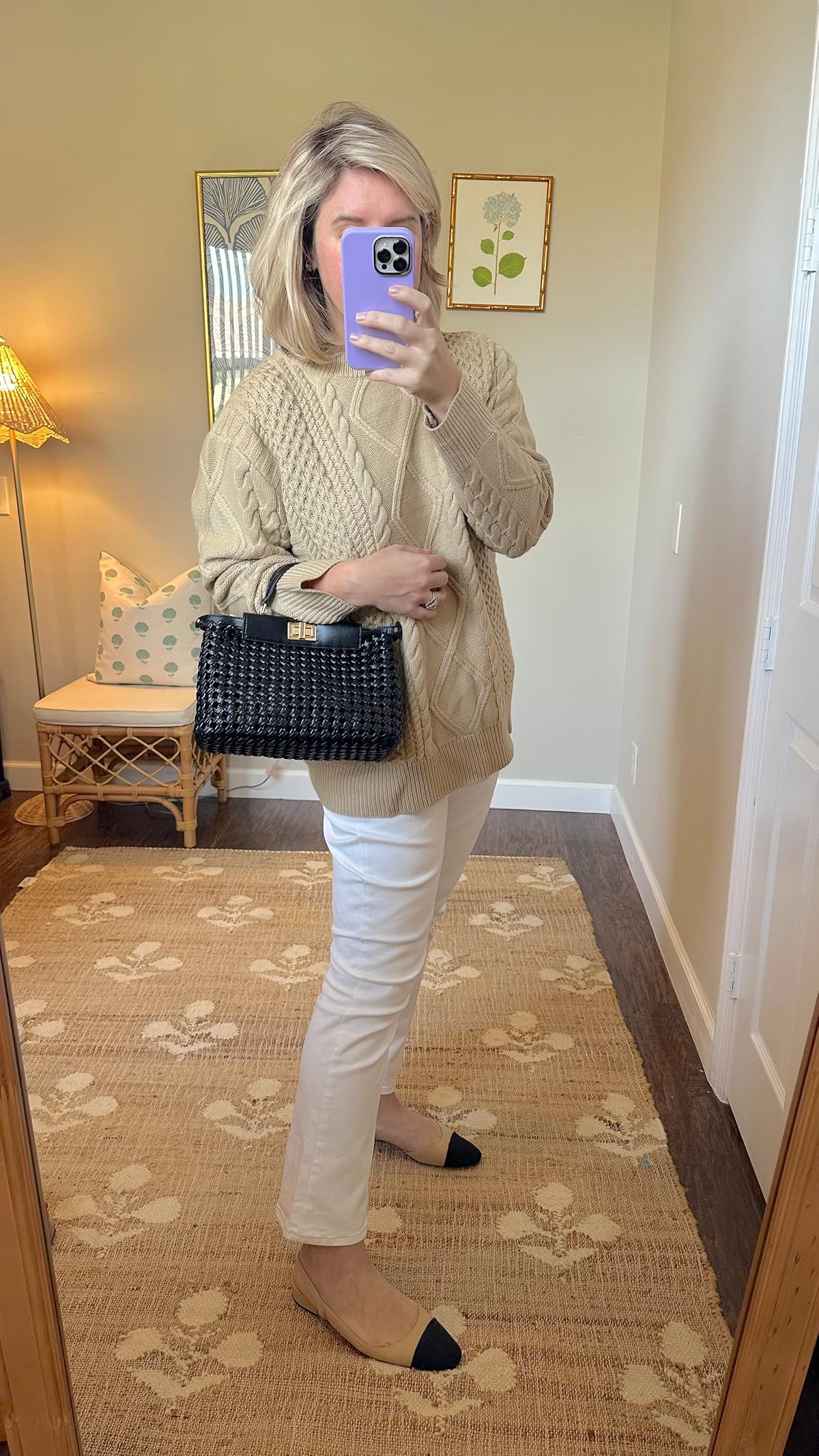 Jillien Harbor Marco Green Blockprint Premium Pillow Cover Grandmillennial | Amazon (US)