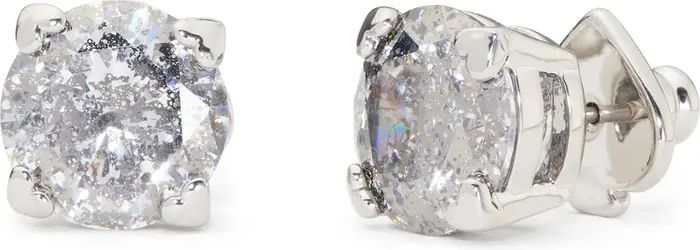 kate spade new york heart prong cubic zirconia stud earrings | Nordstrom | Nordstrom