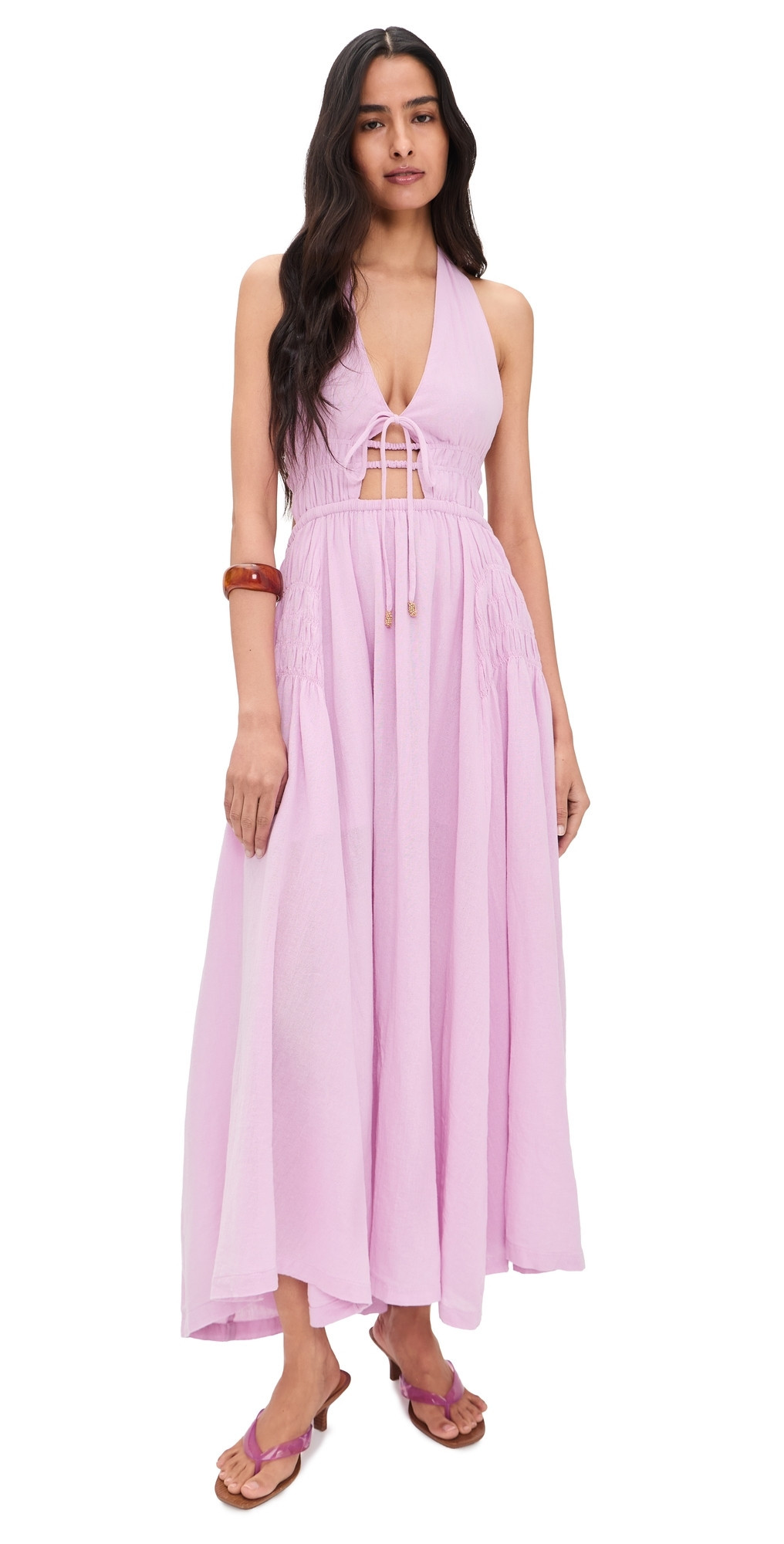 Free People Angel Maxi Dress Lilac Bouquet M | Shopbop