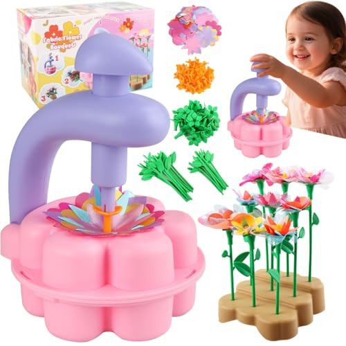 Fabric Flower Bouquets Toys, DIY Craft Kits Toys for Kids, Educational Arts & Crafts Toy, Build Your Own Flowers, DIY Creative Activity Christmas Birthday Gift for 4 5 6 7 8+ Year Old Toddler Girls | Amazon (US)
