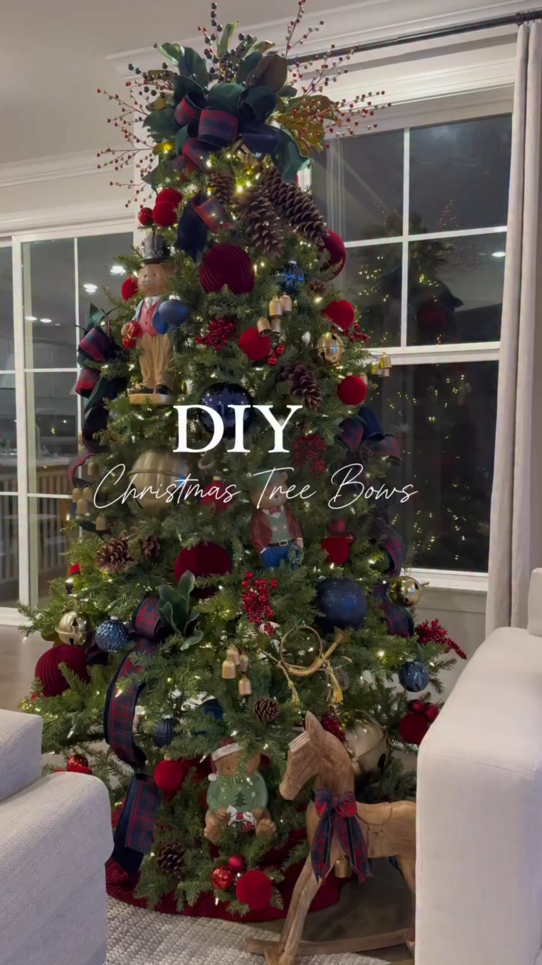 DIY bows that make your Christmas tree look straight out of a magazine 

#foryoupage #christmas #christmasiscoming #homedecor #foryou #christmasdecor #ralphlaurenchristmas #christmastree