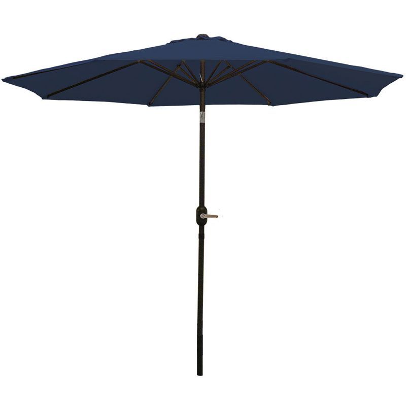 Sunnydaze Outdoor Aluminum Patio Table Umbrella with Polyester Canopy and Push Button Tilt and Cr... | Target