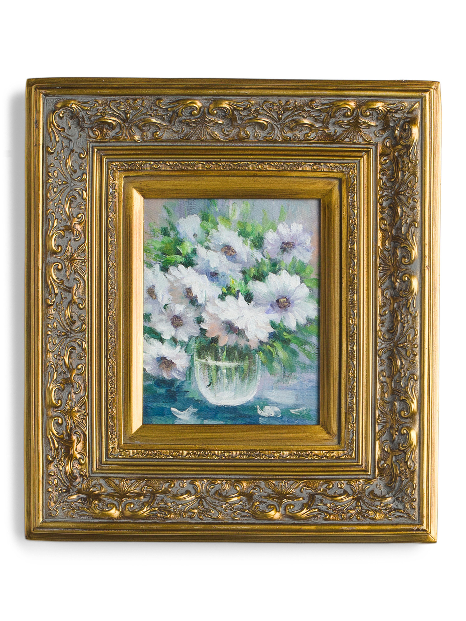 8x10 Gold Ornate Framed White Wall Art | Marshalls