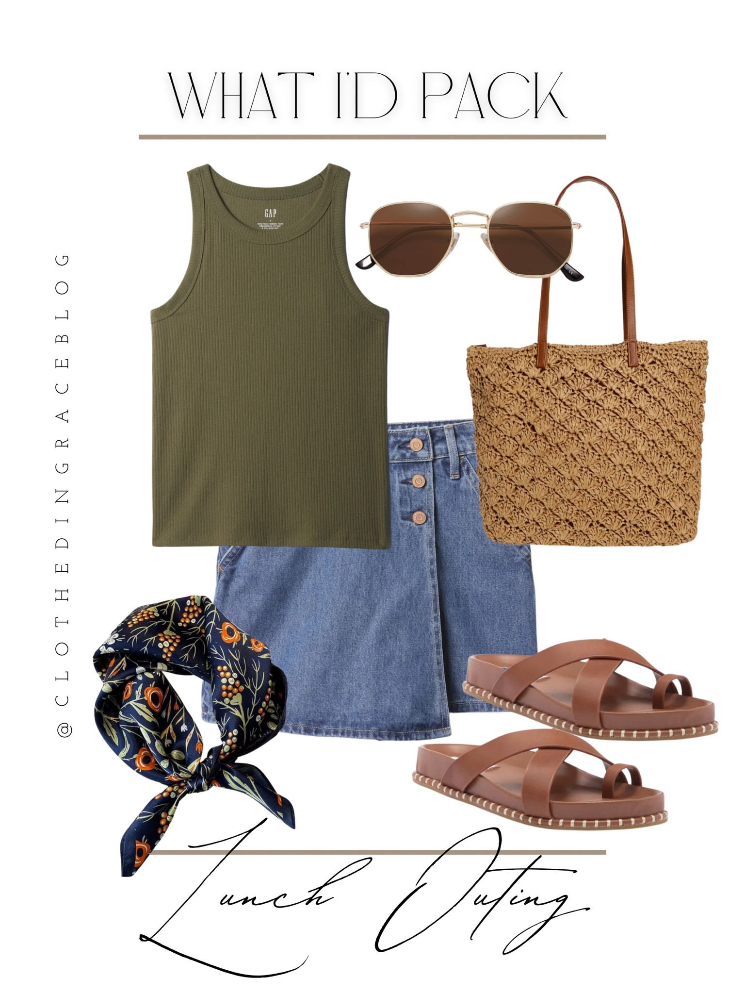 What I’d pack for a lunch outing on vacation. 

#LTKFindsUnder100 #LTKStyleTip #LTKFindsUnder50