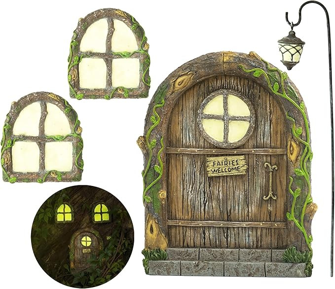 Fairy Doors for Trees, Fairy Door, Fairy Garden, Fairy Garden Accessories Outdoor kit, Fairy Door... | Amazon (US)