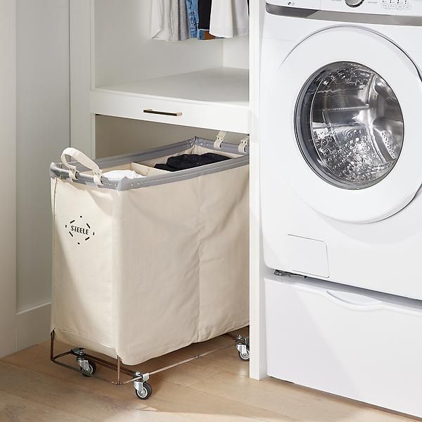 Steele Canvas Double Sorter Laundry CartBy Steele Canvas5.02 Reviews$149.99/eaReg $199.99/eaSave ... | The Container Store
