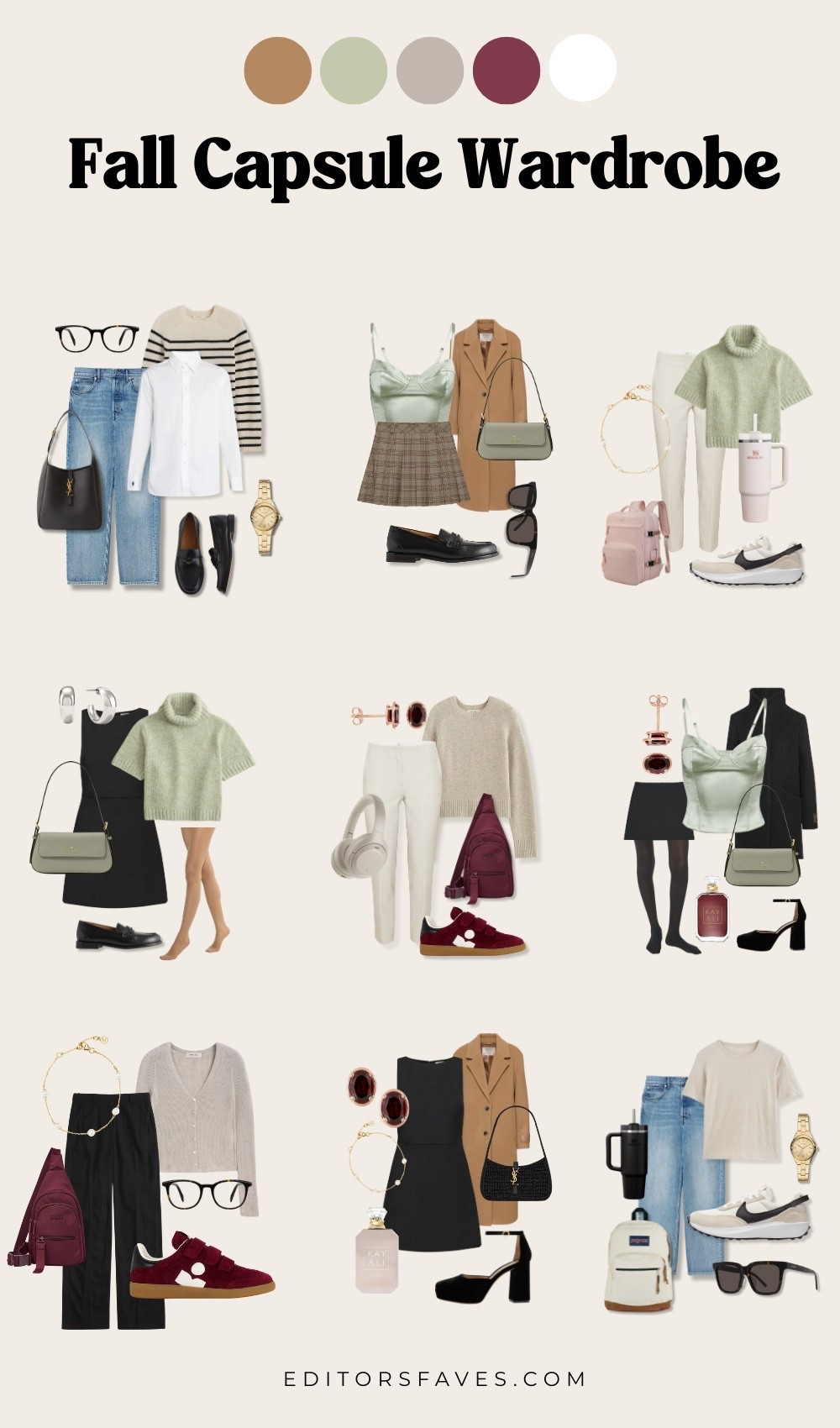 Fall Capsule Wardrobe 2025: Best fall outfits (full guide at EditorsFaves.com)

This fall capsule wardrobe guide has everything you need to build a stylish, low-effort collection of fall clothes you’ll actually wear.

Think cozy sweaters, elevated basics, perfect jeans, and layering pieces that work for class, coffee runs, and casual hangs. These fall capsule wardrobe picks are ideal for students, minimalists, or anyone who’s tired of not knowing what to wear.

We’ve curated the essentials so you can mix, match, and re-wear all season, in fun, unexpected Fall colors. Looking for fall outfit staples, capsule closet ideas, or how to dress for fall without buying 20 things you don’t need? You’re in the right place.

Discover our picks for every fall clothes for women, styling tips, and tons of fall outfits aesthetic ideas.

#LTKStyleTip #LTKSeasonal #LTKFindsUnder50