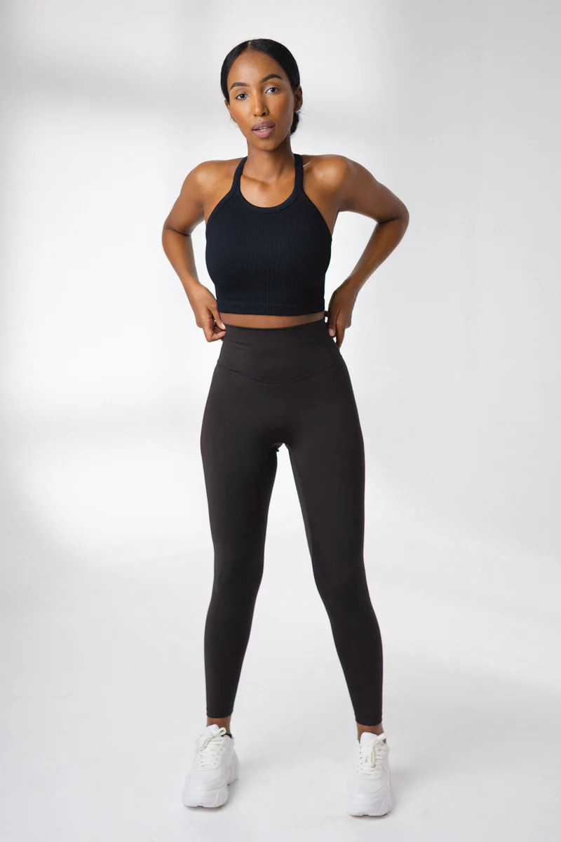 The Tenacity Pant - Midnight - Silver Logo | Balance Athletica