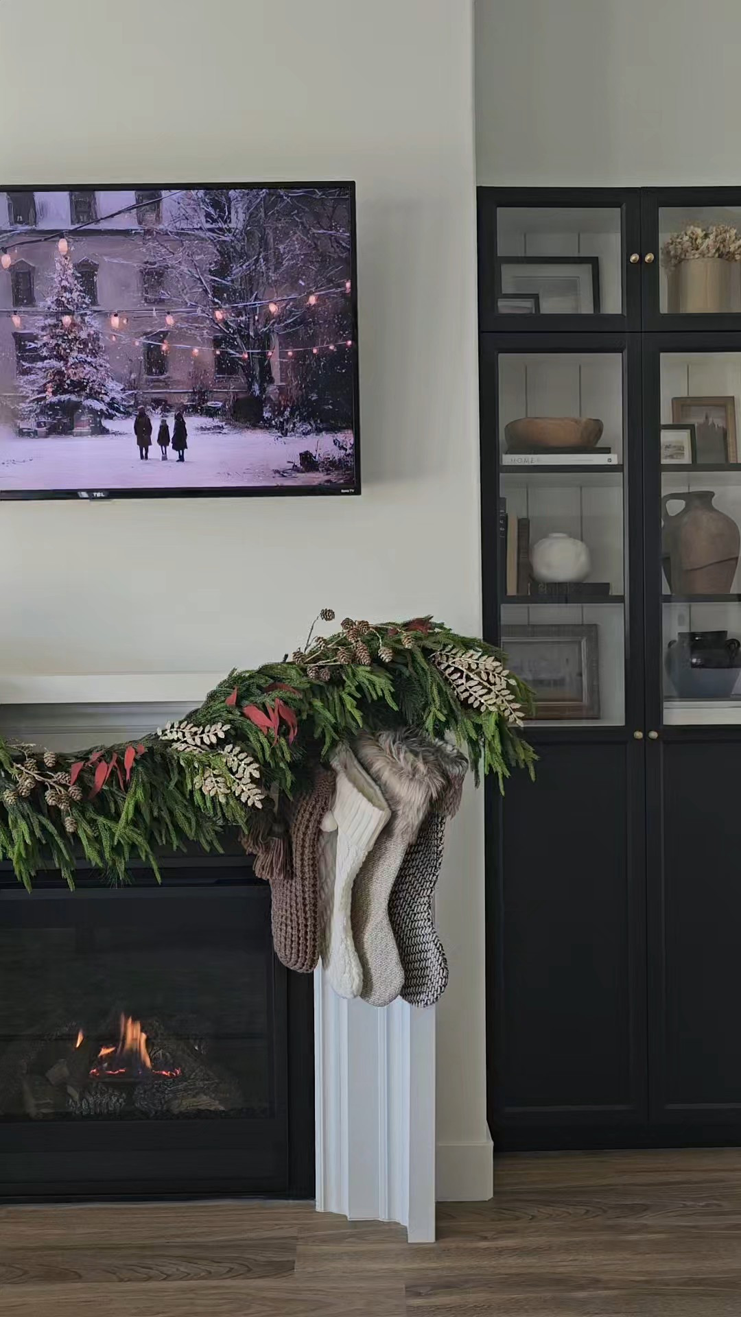 My 2025 Christmas mantel 🎄🔥

#LTKHoliday #LTKSeasonal #LTKHome