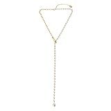 Steve Madden Safety Pin Y Necklace | Amazon (US)