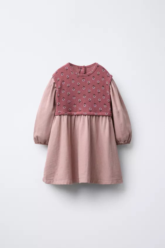 COMBINATION PRINTED DRESS | Zara US