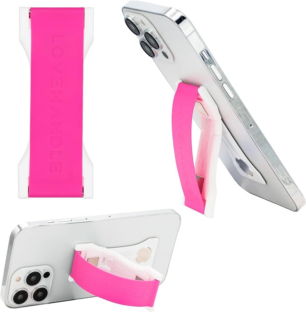 Amazon.com: LoveHandle PRO Premium Phone Grip - Silicone Phone Strap - Magnetic Phone Mount and K... | Amazon (US)