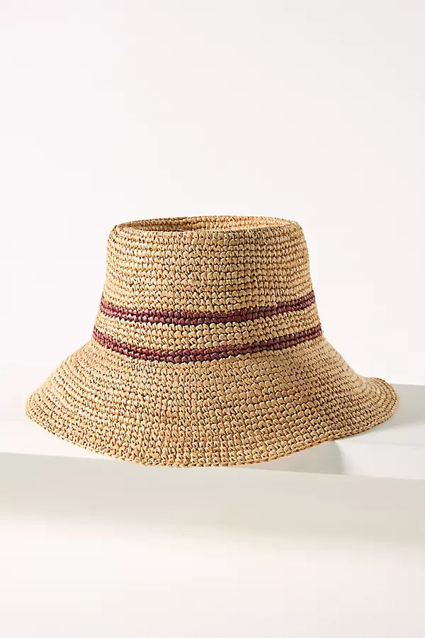 Raffia Straw Bucket Hat | Anthropologie (US)