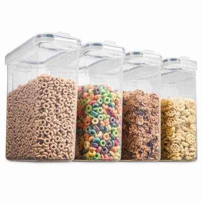 Keil 4 Pack Cereal and Dry Food Storage Container 135.5 oz. | Wayfair North America