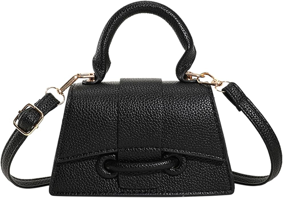 Ayliss Micro Mini Crossbody Handbag Women's Purse Clutch Cute Mini Trendy Bag Top Handle PU Leath... | Amazon (US)