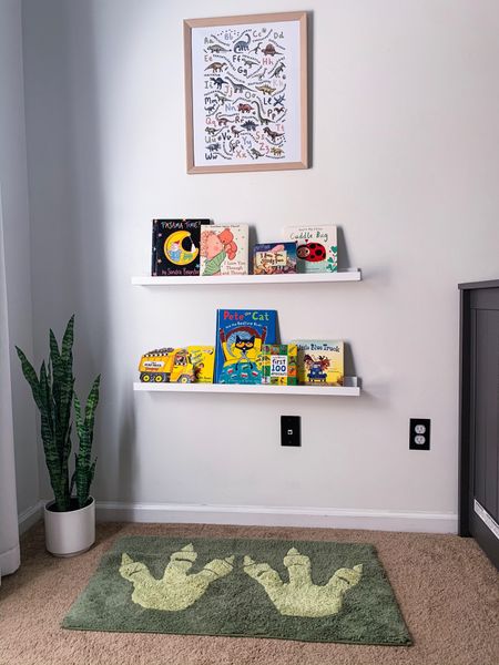adorable kids room reading nook on a budget! 

ledge shelves | bookshelves | area rug | dinosaur | kids room

#LTKkids #LTKBacktoSchool #LTKunder50