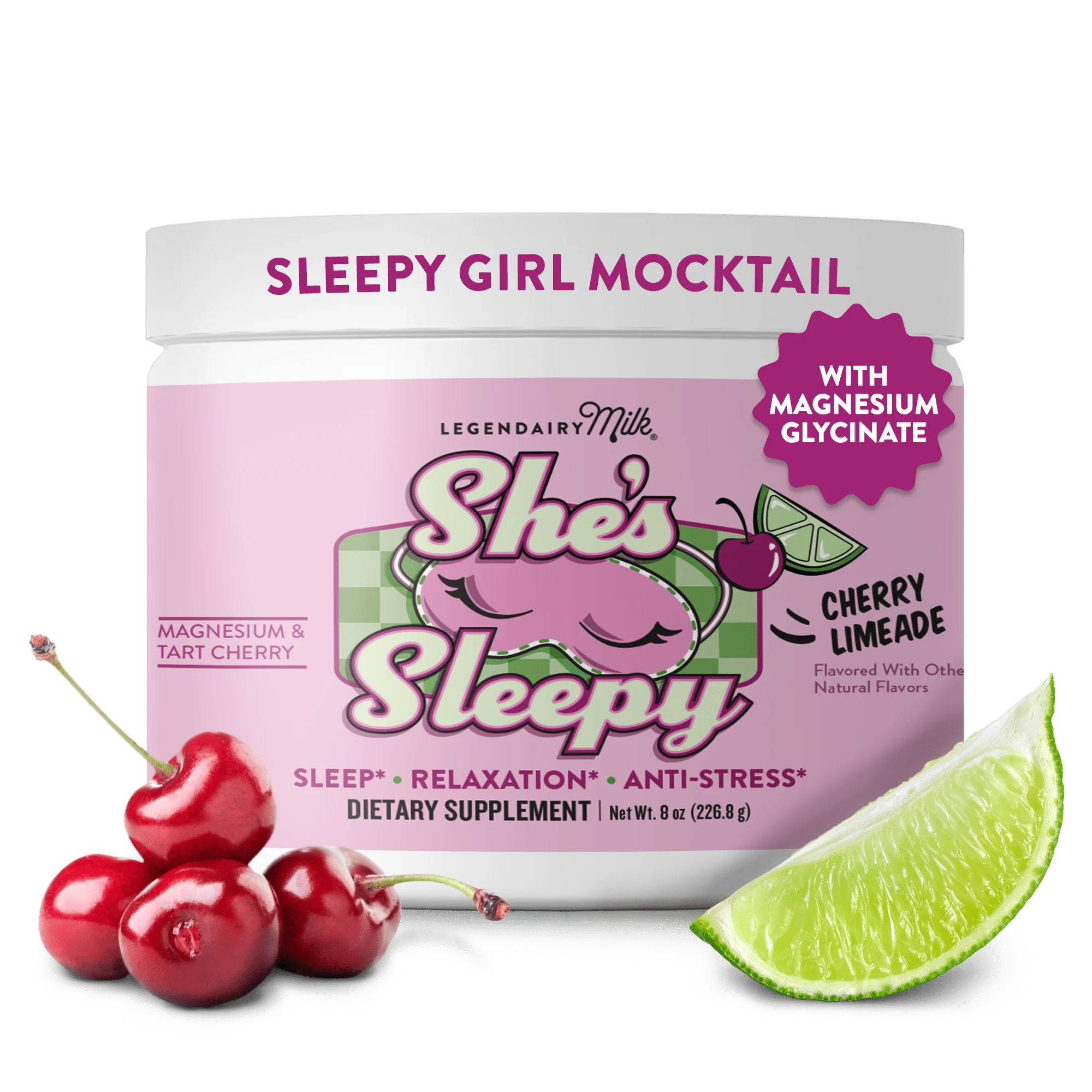 She’s Sleepy Magnesium Glycinate Sleep Aid Powder | Legendairy Milk