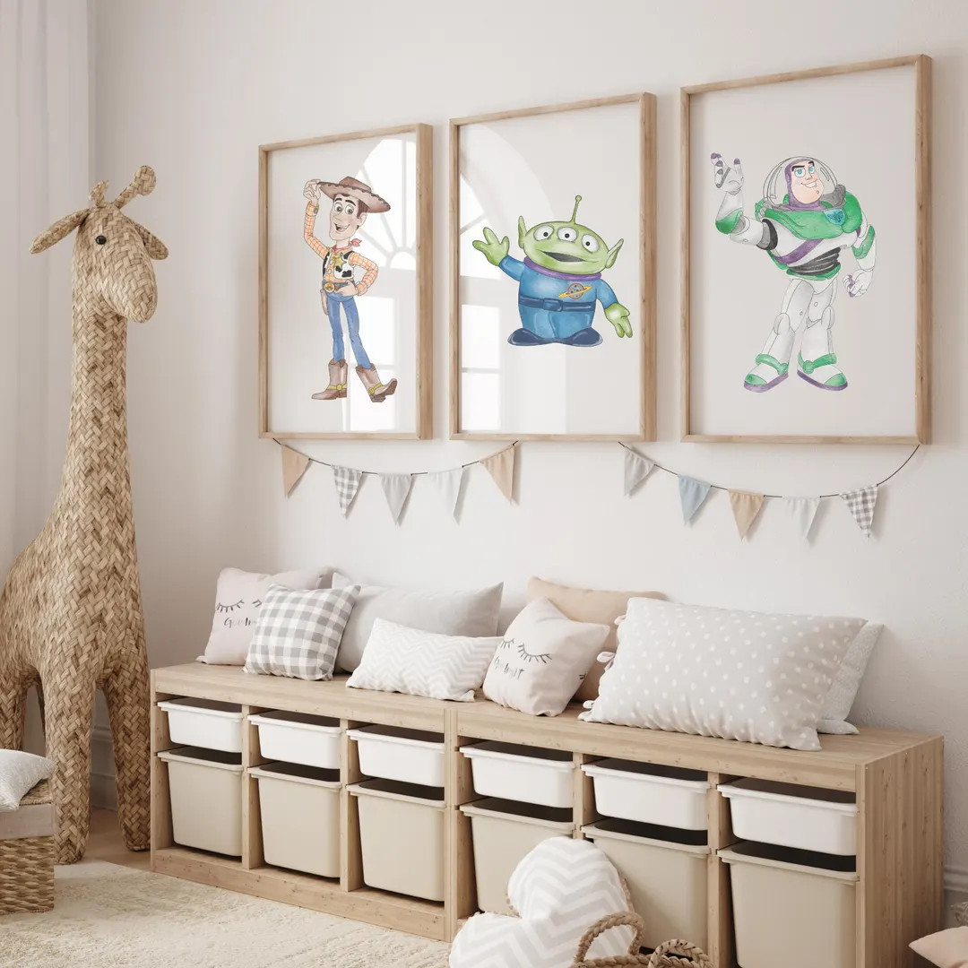 Toy Story Wall Art for Kids – Printable Digital File – Instant Download – Customizable Room... | Etsy (US)
