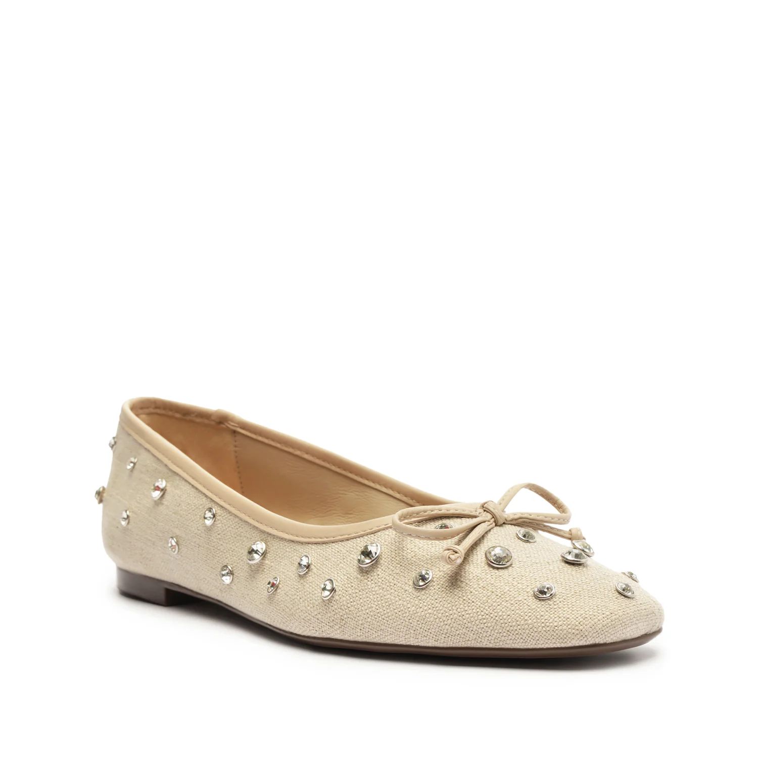 Arissa Shine Linen Flat | Schutz Shoes (US)
