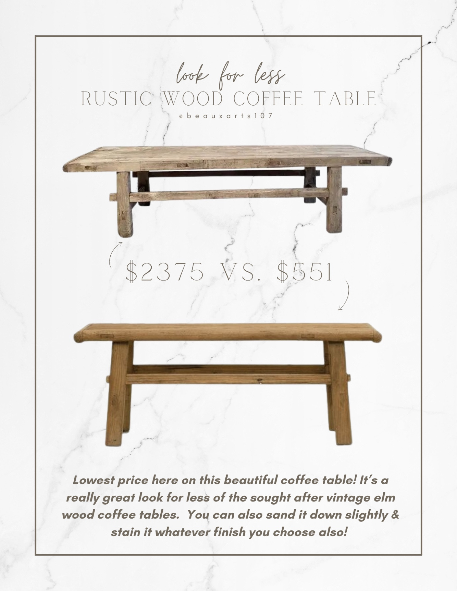 Love this gorgeous look for less vintage style coffee table!! It’s perfect for a small space. 

#LTKhome #LTKFind #LTKsalealert