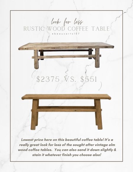 Love this gorgeous look for less vintage style coffee table!! It’s perfect for a small space. 

#LTKhome #LTKFind #LTKsalealert