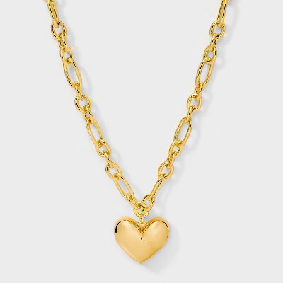 SUGARFIX by BaubleBar Valentine's Day Heart Necklaces - Gold | Target