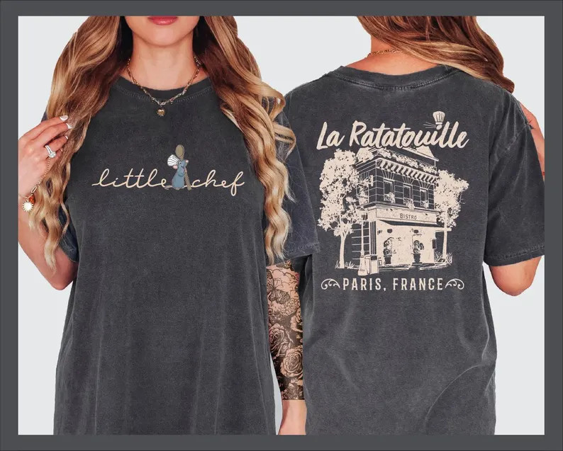 Disney Ratatouille Remy Tshirt, Little Chef Paris France Front and Back Shirts, Gusteau's Disneyl... | Etsy (US)