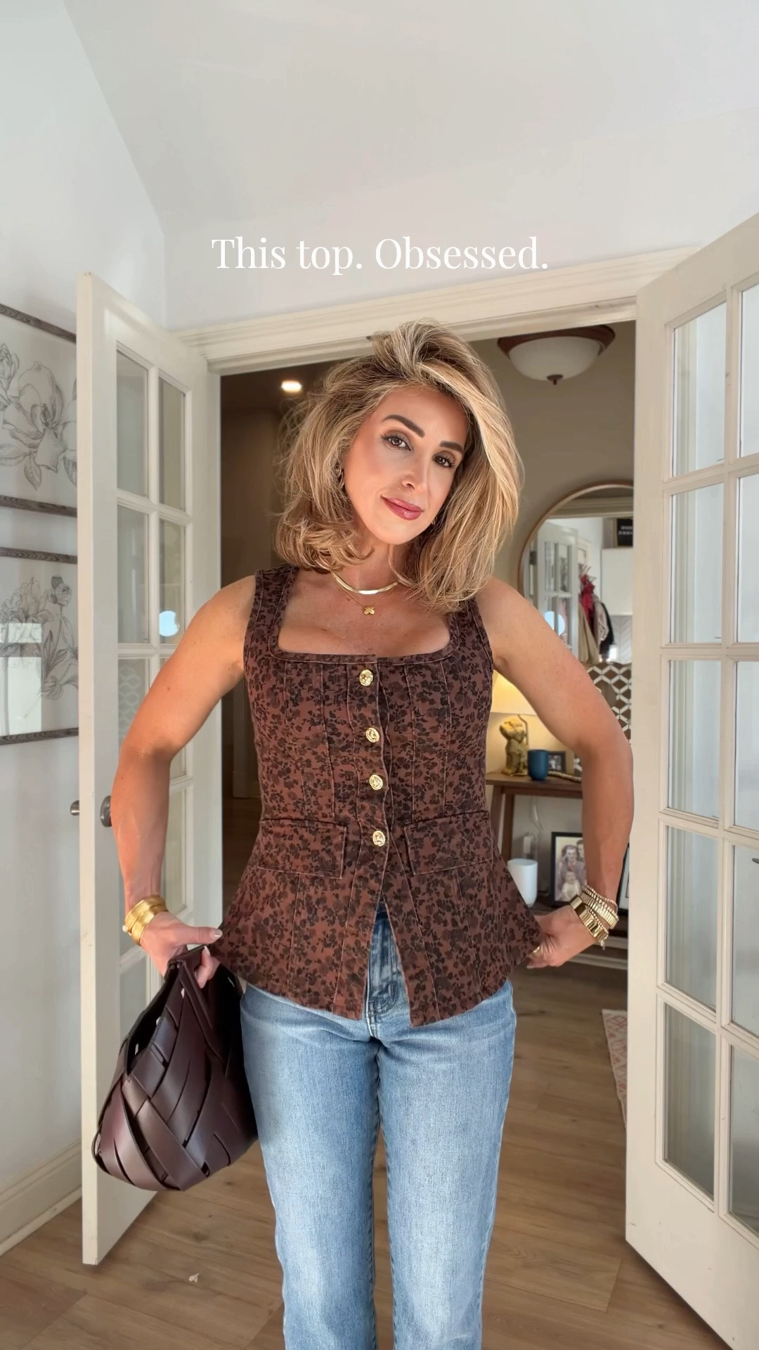 Date night outfits. This leopard print denim top. 🙌🏻 10/10

Fall outfits women over 50, straight leg denim, denim vest, fall bags

#LTKootd #LTKOver40 #LTKgrwm