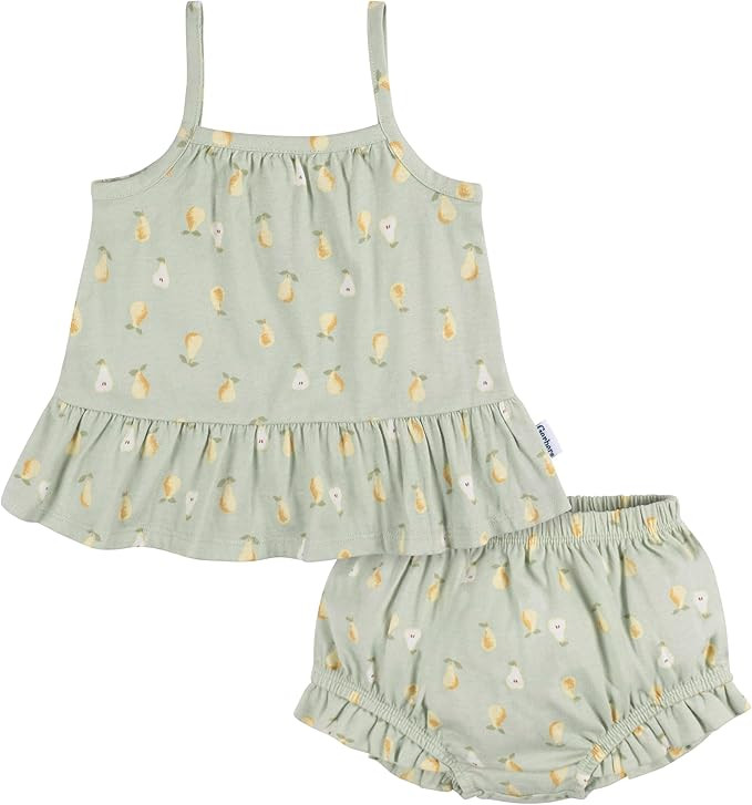Gerber baby-girls Sleeveless Tunic Top and Diaper Cover Set | Amazon (US)