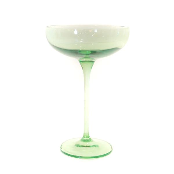 Champagne Coupe (Set of 2), Mint Green | The Avenue