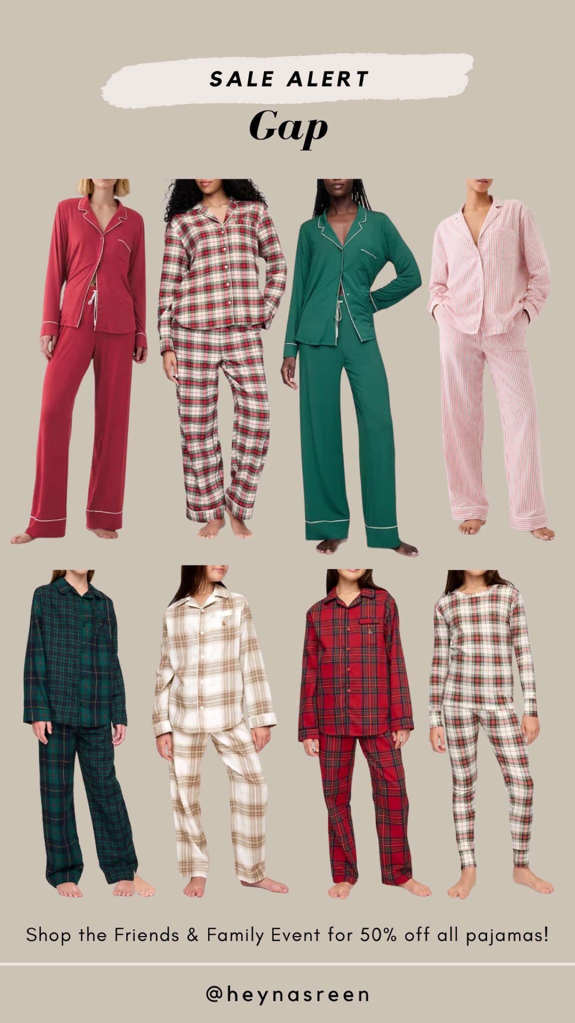 GAP is having a great deal for pajamas right now - 50% off for men, women and children! Get your family holiday pajamas now 💚

#LTKStyleTip #LTKKids #LTKHoliday